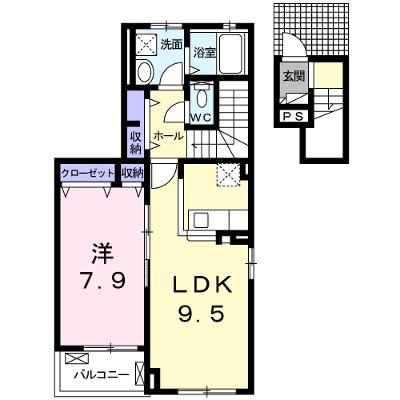 フォレスト　ソレイユⅣ 201【管理NO：1-024871702-02010】 ★家具家電は申し込み後に搬入します 2026年08月上旬入居可能の外観画像