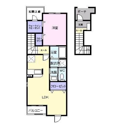 若葉 201【管理NO：1-013999801-02010】 ★家具家電は申し込み後に搬入します 2026年08月中旬入居可能の外観画像
