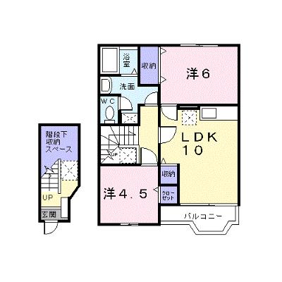 シンシア 202【管理NO：1-012306601-02020】 ★家具家電は申し込み後に搬入します★ ★2026年08月下旬入居可能★の外観画像