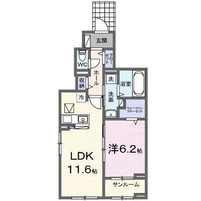 アビタシオン・Ｍ 103【管理NO：1-027298101-01030】 ★家具家電は申し込み後に搬入します★の外観画像