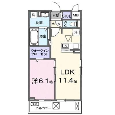 フルール近江 101【管理NO：1-028380501-01010】 ★家具家電は申し込み後に搬入します★ ★2026年08月下旬入居可能★の外観画像