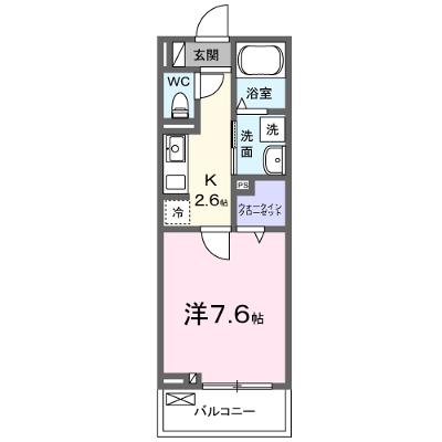 フランあおい 202【管理NO：1-027291001-02020】 ★家具家電は申し込み後に搬入します★ ★2026年08月下旬入居可能★の外観画像