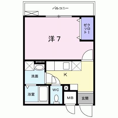 フィオーレ　１ 203【管理NO：1-015204901-02030】 ★家具家電は申し込み後に搬入します★ ★2026年10月上旬入居可能★の外観画像