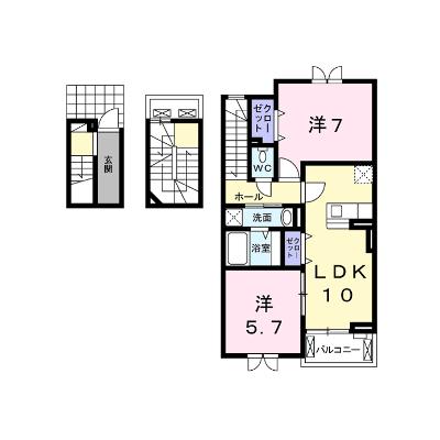 サンタ・ピーク 303【管理NO：1-019796901-03030】 ★家具家電は申し込み後に搬入します★ ★2026年10月上旬入居可能★の外観画像