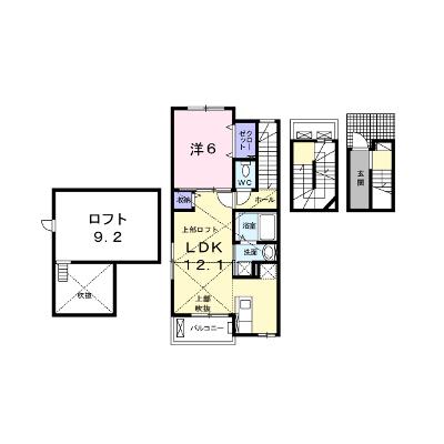 グローリア２ 308【管理NO：1-020484302-03070】 ★家具家電は申し込み後に搬入します★の外観画像