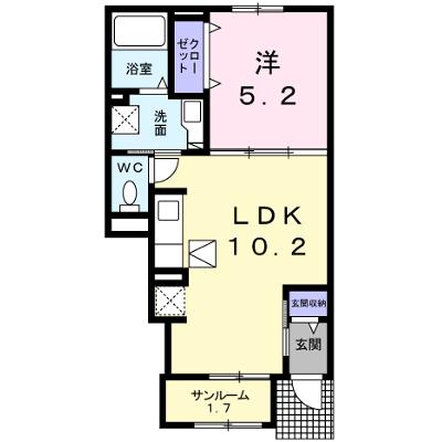 サンマリノⅡ 102【管理NO：1-023782902-01020】 ★家具家電は申し込み後に搬入します 2026年08月中旬入居可能の外観画像