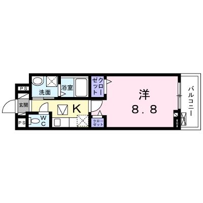 シャトーエレガント 105【管理NO：1-026763801-01040】 ★家具家電は申し込み後に搬入します 2026年09月中旬入居可能の外観画像