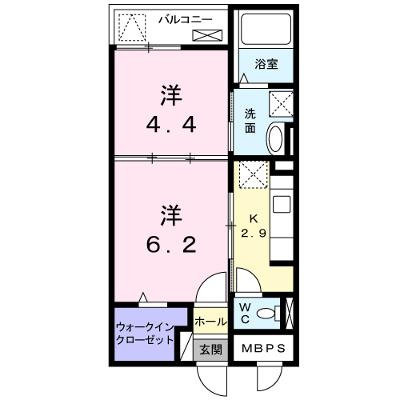 ライル　Ⅱ 105【管理NO：1-020002601-01040】 ★家具家電は申し込み後に搬入します 2026年09月上旬入居可能の外観画像