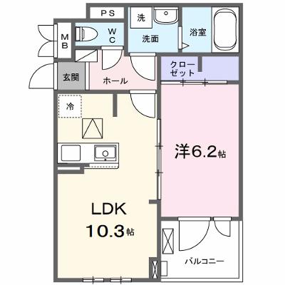ラフィナート　ナガタ 105【管理NO：1-028201601-01040】 ★家具家電は申し込み後に搬入します★ ★2026年11月下旬入居可能★の外観画像