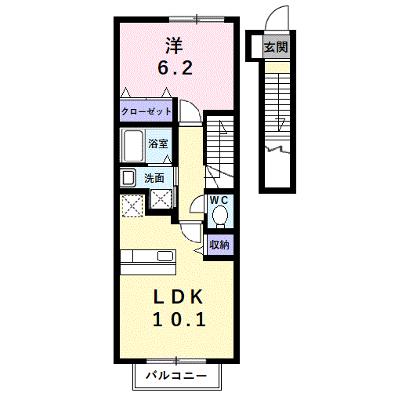 エテルネル 203【管理NO：1-013995401-02030】 ★家具家電は申し込み後に搬入します 2026年09月中旬入居可能の外観画像