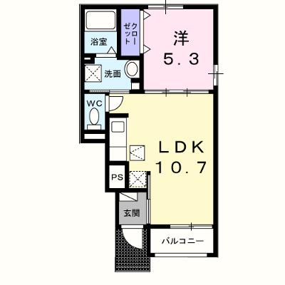 ディアコート　加守 106【管理NO：1-027640301-01050】 ★家具家電は申し込み後に搬入します★ ★2026年10月上旬入居可能★の外観画像