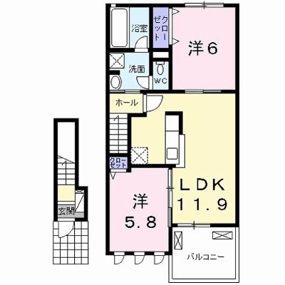 プルミエ　Ⅱ 203【管理NO：1-020691302-02030】 ★家具家電は申し込み後に搬入します★ ★2026年11月下旬入居可能★の外観画像