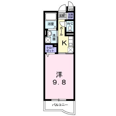 ジラソーレ 202【管理NO：1-016659201-02020】 ★家具家電は申し込み後に搬入します★ ★2026年09月中旬入居可能★の外観画像
