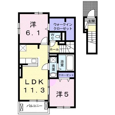 ジェイドＡ 202【管理NO：1-024148301-02020】 ★家具家電は申し込み後に搬入します★ ★2026年10月上旬入居可能★の外観画像