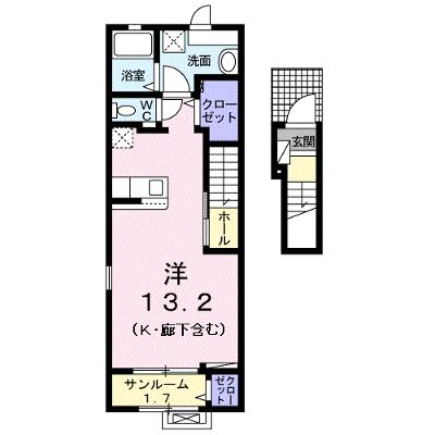 ノイ・リュミエール　Ⅰ 206【管理NO：1-025253601-02060】 ★家具家電は申し込み後に搬入します★ ★2026年09月中旬入居可能★の外観画像