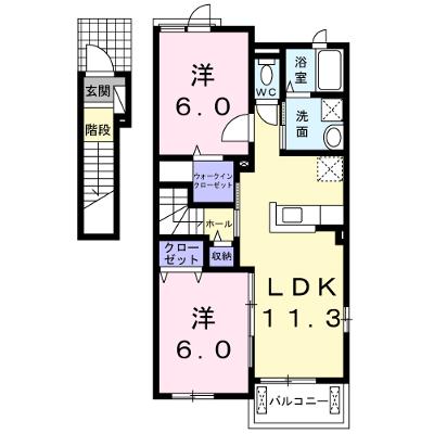 アプリコットⅡ 201【管理NO：1-019382602-02010】 ★家具家電は申し込み後に搬入します★ ★2026年09月上旬入居可能★の外観画像