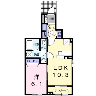 ヴィラルーチェＡ 101【管理NO：1-025147101-01010】 ★家具家電は申し込み後に搬入します★ ★2026年09月上旬入居可能★の外観画像