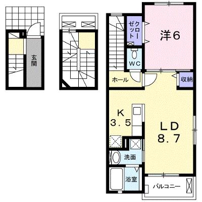 サン・ルーチェⅠ 301【管理NO：1-021779001-03010】 ★家具家電は申し込み後に搬入します★の外観画像
