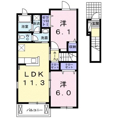 インターハイム　ハナミズキ 202【管理NO：1-024306101-02020】 ★家具家電は申し込み後に搬入します 2026年09月上旬入居可能の外観画像