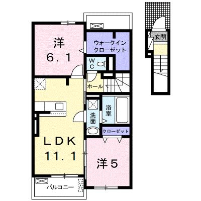 ヴェルミリオンⅠ 203【管理NO：1-024427601-02030】 ★家具家電は申し込み後に搬入します 2026年08月上旬入居可能の外観画像