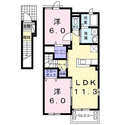 フロスティ　Ⅱ　Ｂ 201【管理NO：1-023128002-02010】 ★家具家電は申し込み後に搬入します★ ★2026年09月中旬入居可能★の外観画像