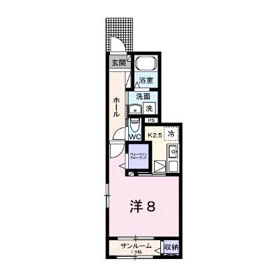 メゾン桜Ⅲ 102【管理NO：1-027921201-01020】 ★家具家電は申し込み後に搬入します 2026年08月上旬入居可能の外観画像