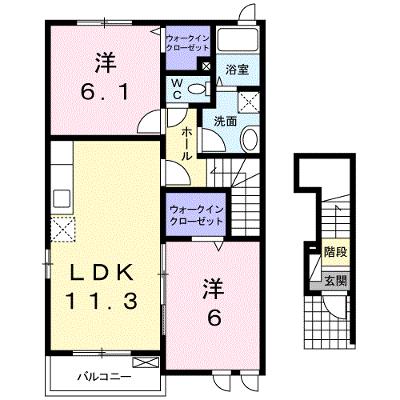 グランブリエ　Ⅰ 201【管理NO：1-017805601-02010】 ★家具家電は申し込み後に搬入します 2026年09月上旬入居可能の外観画像