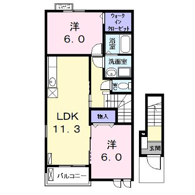 Ｋ．Ｆ．Ｋアルバ　ｆｏｕｒ　Ａ 201【管理NO：1-018354801-02010】 ★家具家電は申し込み後に搬入します★ ★2026年09月上旬入居可能★の外観画像