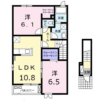 ラパーチェ 201【管理NO：1-019705401-02010】 ★家具家電は申し込み後に搬入します★ ★2026年09月上旬入居可能★の外観画像