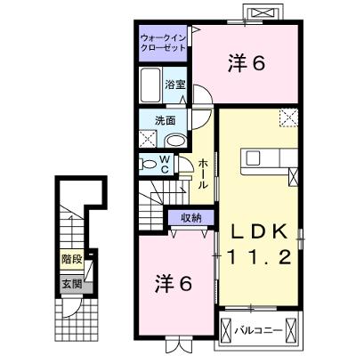 アンシャンテ 206【管理NO：1-018376301-02050】 ★家具家電は申し込み後に搬入します★ ★2026年09月中旬入居可能★の外観画像