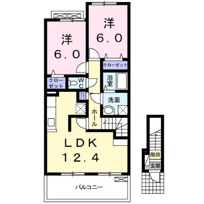 アウローラ 202【管理NO：1-015857001-02020】 ★家具家電は申し込み後に搬入します★ ★2026年09月上旬入居可能★の外観画像