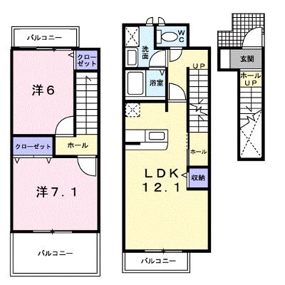 プロスベールＢ 203【管理NO：1-011425502-02030】 ★家具家電は申し込み後に搬入します 2026年09月上旬入居可能の外観画像