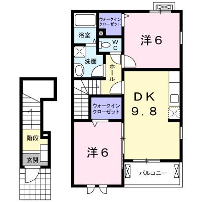 ハーベストミズノＣ 203【管理NO：1-016059501-02030】 ★家具家電は申し込み後に搬入します★ ★2026年09月上旬入居可能★の外観画像