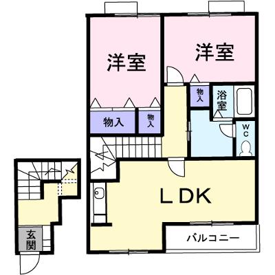 ボヌ－ル・ノワ 203【管理NO：1-012311401-02030】 ★家具家電は申し込み後に搬入します★ ★2026年08月下旬入居可能★の外観画像