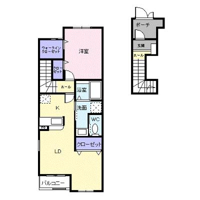 ベル・メゾン 201【管理NO：1-013294301-02010】 ★家具家電は申し込み後に搬入します★ ★2026年09月中旬入居可能★の外観画像
