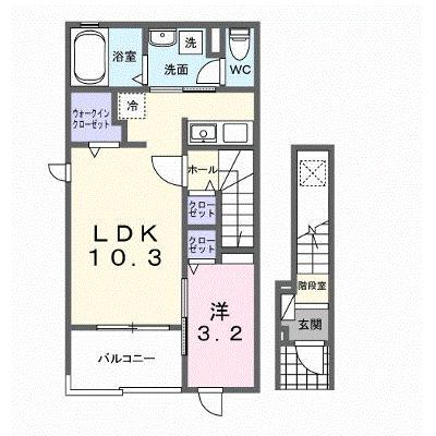 サニー　アヴニール 201【管理NO：1-028018401-02010】 ★家具家電は申し込み後に搬入します★の外観画像