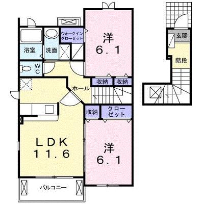 プロムナード参番館 203【管理NO：1-015483103-02030】 ★家具家電は申し込み後に搬入します★ ★2026年09月上旬入居可能★の外観画像