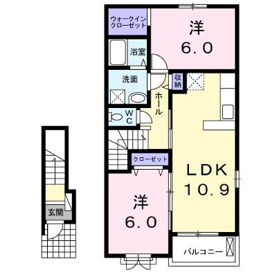 ジュネス新木 204【管理NO：1-019629801-02040】 ★家具家電は申し込み後に搬入します★ ★2026年09月上旬入居可能★の外観画像
