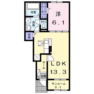 プルミエール手屋Ⅳ 104【管理NO：1-027604301-01040】 ★家具家電は申し込み後に搬入します★ ★2026年09月中旬入居可能★の外観画像