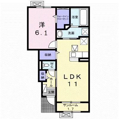 スプリング　ファインⅡ 103【管理NO：1-027051102-01030】 ★家具家電は申し込み後に搬入します 2026年09月中旬入居可能の外観画像