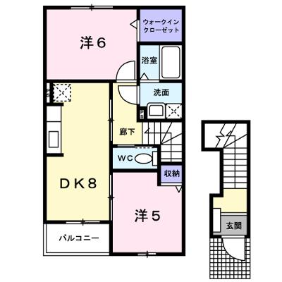 エルカ－サ　Ｃ 202【管理NO：1-015050301-02020】 ★家具家電は申し込み後に搬入します 2026年09月上旬入居可能の外観画像