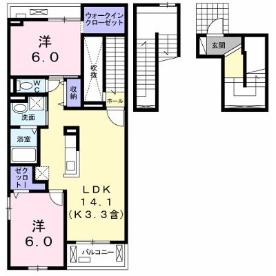 ジェルメ・ブリーズⅡ 305【管理NO：1-024790202-03050】 ★家具家電は申し込み後に搬入します★ ★2026年08月下旬入居可能★の外観画像