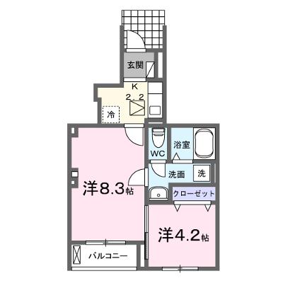 ラ．オハナ　アルプス 102【管理NO：1-027339701-01020】 ★家具家電は申し込み後に搬入します★ ★2026年08月下旬入居可能★の外観画像