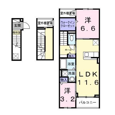 アルカディアⅢ 302【管理NO：1-028220902-03020】 ★家具家電は申し込み後に搬入します★ ★2026年12月下旬入居可能★の外観画像