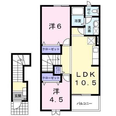 アルビオン　Ｅ 202【管理NO：1-011569802-02020】 ★家具家電は申し込み後に搬入します 2026年09月上旬入居可能の外観画像