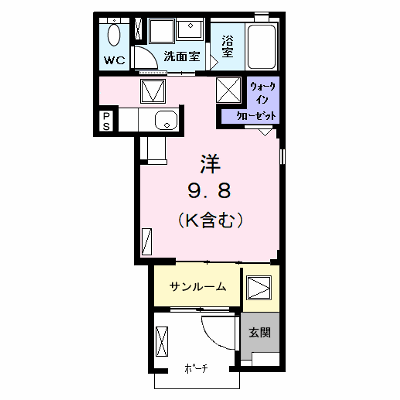 グレイス（ｇｒａｃｅ） 105【管理NO：1-027599101-01040】 ★家具家電は申し込み後に搬入します★の外観画像