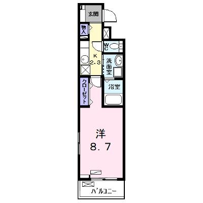 ローレルＷｅｓｔ 303【管理NO：1-027324701-03030】 ★家具家電は申し込み後に搬入します★の外観画像