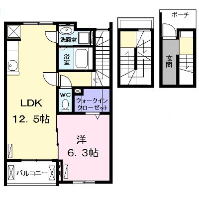 シュエット 302【管理NO：1-023444701-03020】 ★家具家電は申し込み後に搬入します★の外観画像
