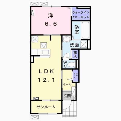 ジェルメ　アールＣ 101【管理NO：1-024465803-01010】 ★家具家電は申し込み後に搬入します★ ★2026年09月上旬入居可能★の外観画像