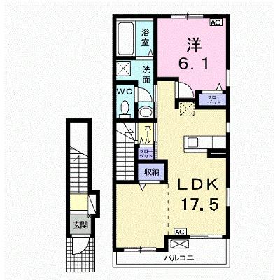 スプリング　フォースⅡ 203【管理NO：1-024440202-02030】 ★家具家電は申し込み後に搬入します 2026年09月上旬入居可能の外観画像